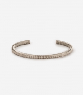 Striped Stainless Steel Cuff