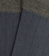 Detalle Calcetines Canalé Azul Y Gris