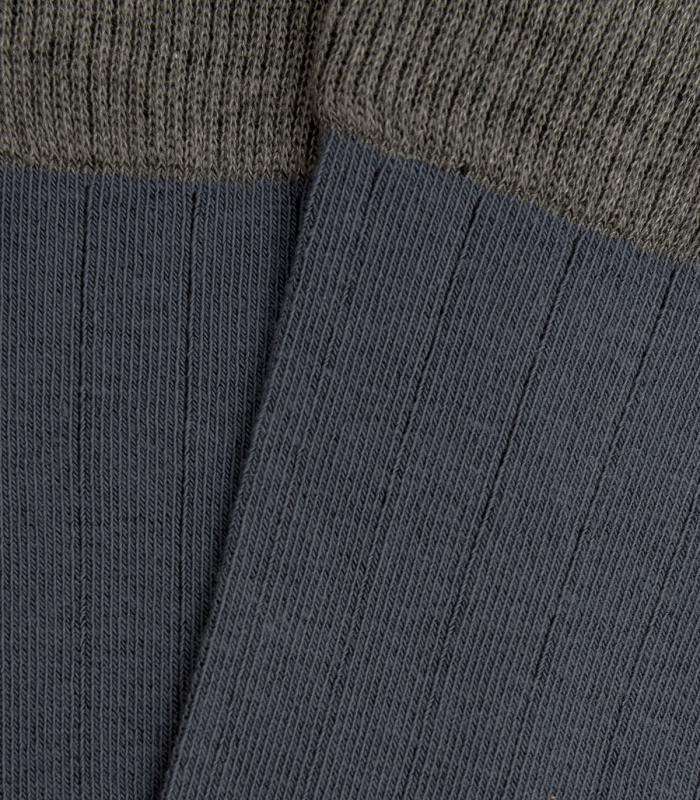 Blue And Grey Ribbed Socks HOOK