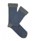 Blue And Grey Ribbed Socks