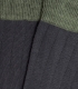 Detail Grey And Green Ribbed Socks