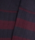 Detalle Calcetines Canalé Rayas Azul y Burdeos Hook