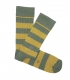 Calcetines Canalé Rayas Verde y Amarillo Hook