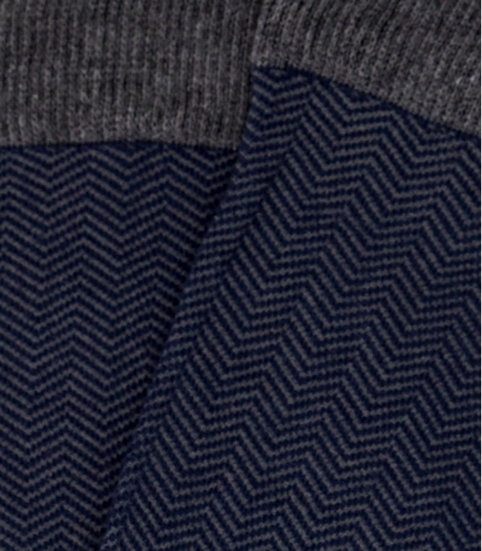 Calcetines Espiga Azul y Gris Detail