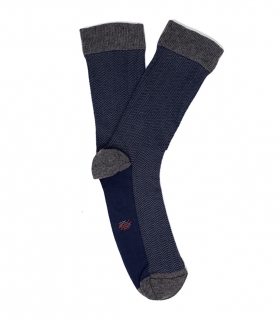 Calcetines Espiga Azul y Gris Hook