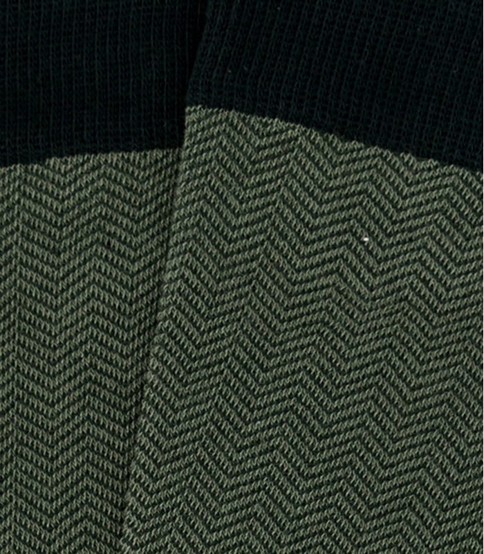 Green Herringbone Socks detail