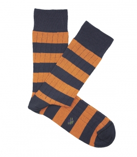 calcetines-hook-rayas-azul-naranja