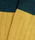 Yellow And Green Ribbed Socks