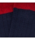 Blue And Red Ribbed Socks