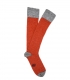 Orange And Grey Wool Socks