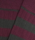Green And Burgundy Striped Ribbed Socks