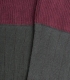 Calcetines Altos Canalé Gris Y Burdeos