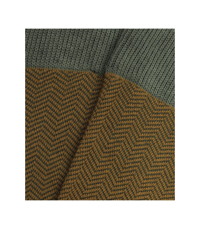 Calcetines Altos Espiga Verde Y Amarillo