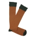 Orange And Green Small Rhombus Knee High Socks