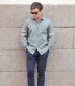 Washed Khaki Poplin Shirt