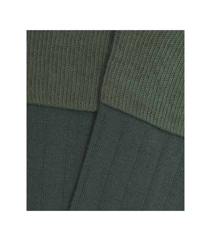 Green Ribbed Knee High Socks