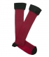 Red and Green Birdseye Knee High Socks