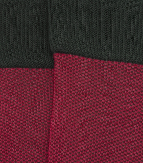 Red and Green Birdseye Knee High Socks