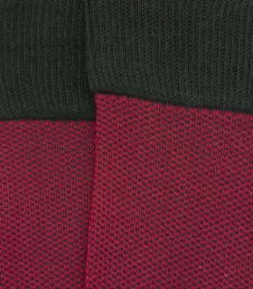 Red and Green Birdseye Socks