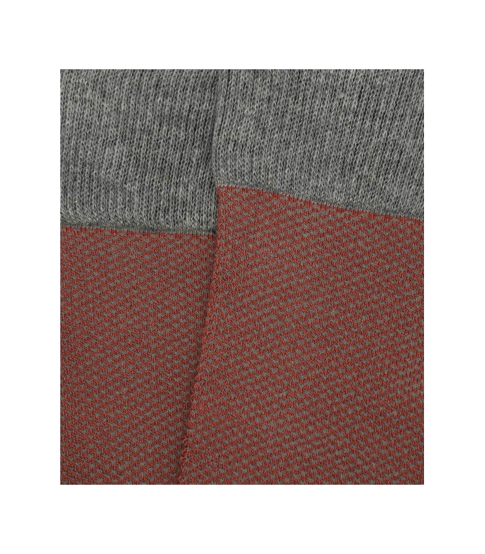 Gray and Tile Birdseye Socks