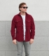 Washed Bordeaux Corduroy Overshirt