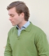 Wool Cashmere Polo Sweater Green