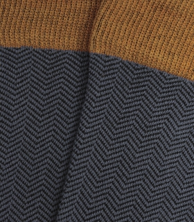 Calcetines Espiga Azul Y Naranja