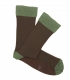 HOOK Brown and Green Bird's Eye Socks