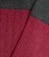 Calcetines Canalé Rojo y Gris HOOK