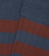 HOOK Blue and Tile Striped Ribbed Socks