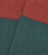 HOOK Green and Orange Ribbed Socks