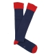 Calcetines Altos Canalé Azul y Rojo HOOK