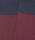 HOOK Burgundy and Blue Ribbed High Socks