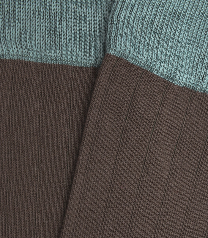 Calcetines Altos Canalé Marrón y Azul HOOK