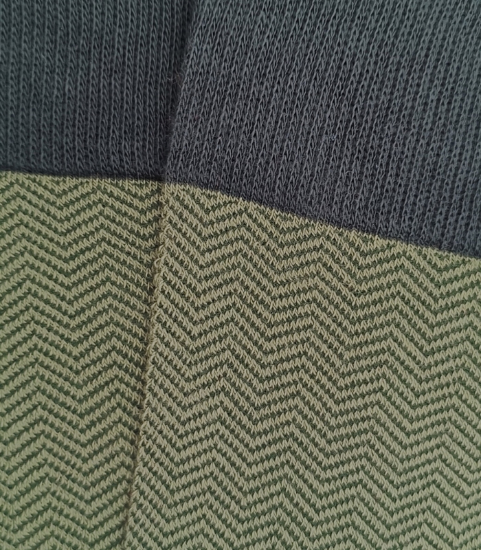 HOOK Green Herringbone High Socks