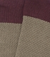 HOOK Beige and Bordeaux Bird's Eye High Socks