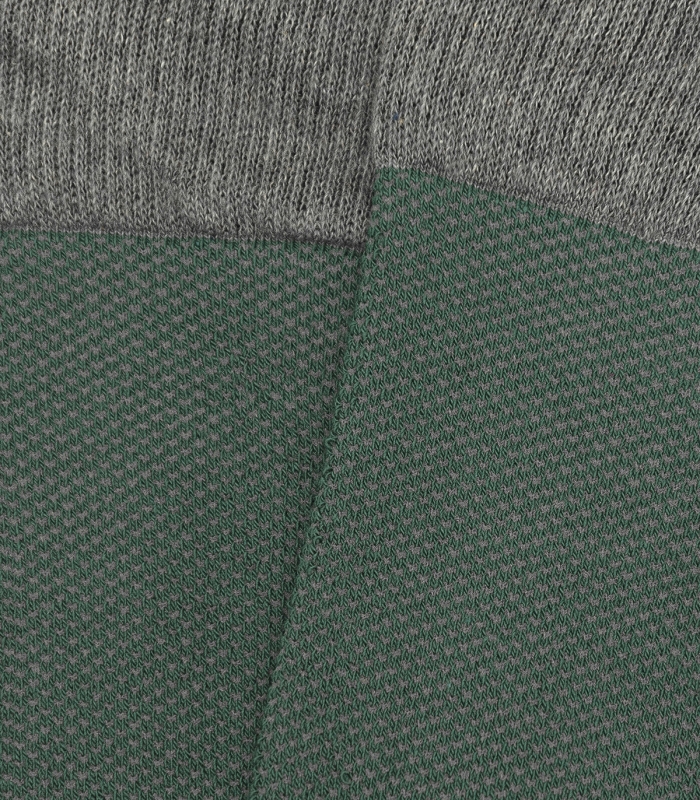 HOOK Green and Gray Bird's Eye High Socks