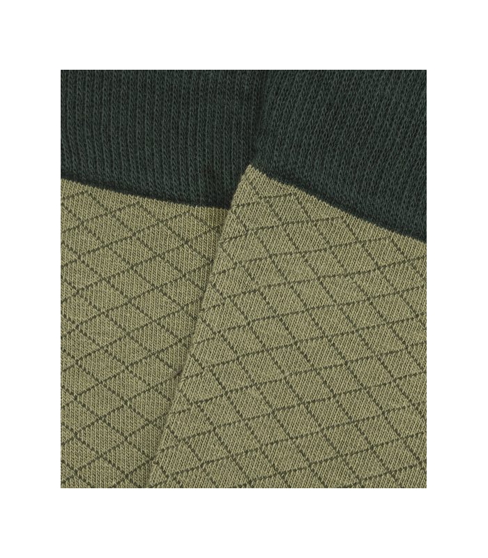 HOOK Green Small Diamond High Socks