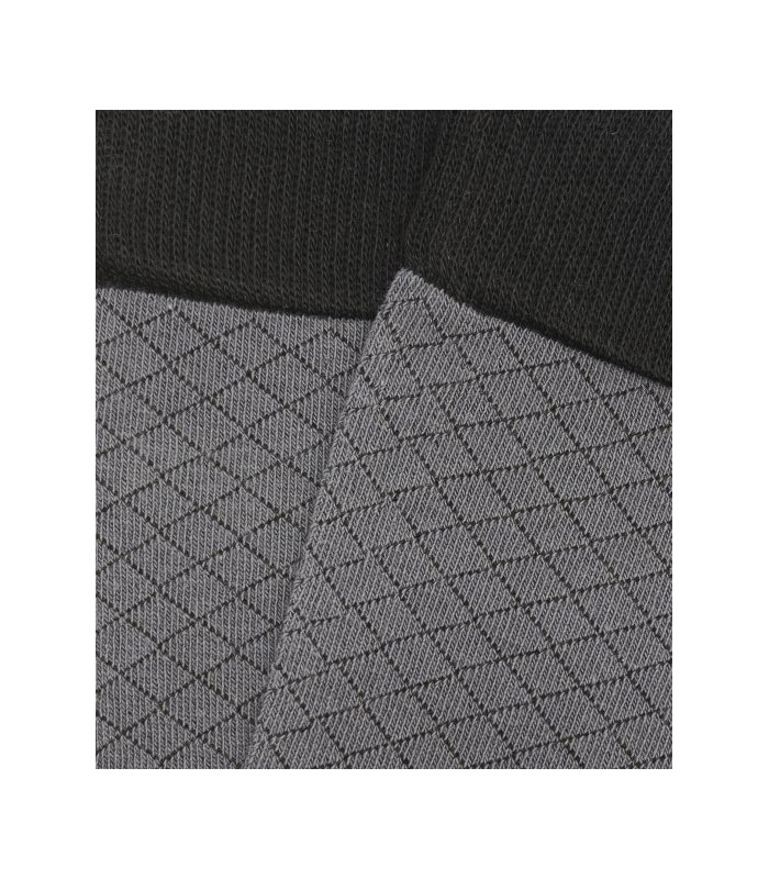 HOOK Gray Small Diamond High Socks