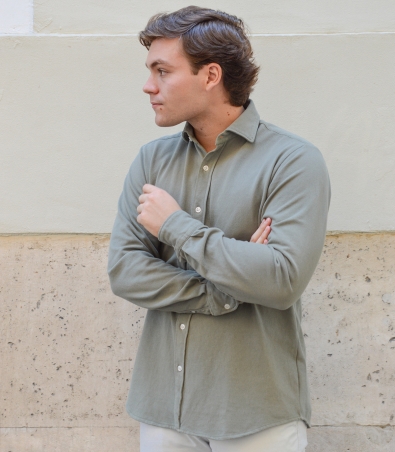 HOOK Dusty Green Pique Shirt