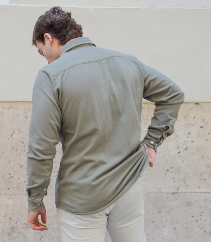 Camisa Piqué Verde Dusty HOOK