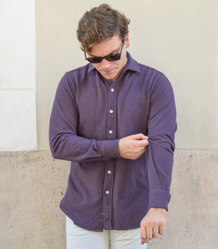 Camisa Piqué Berenjena HOOK