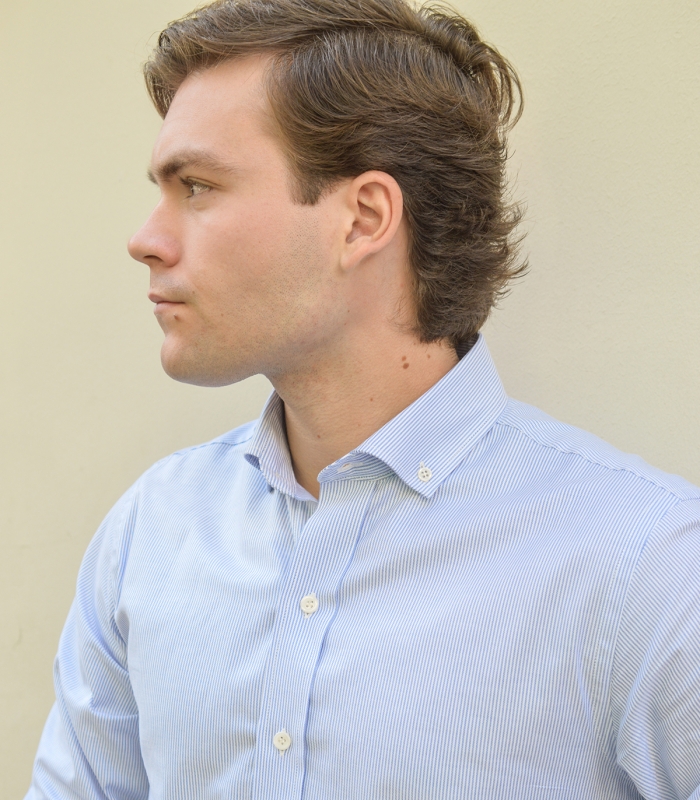 HOOK Non-Iron Striped Oxford Shirt