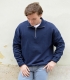 Sudadera Zip Oversize Azul HOOK
