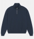 HOOK Blue Oversize Zip Sweatshirt