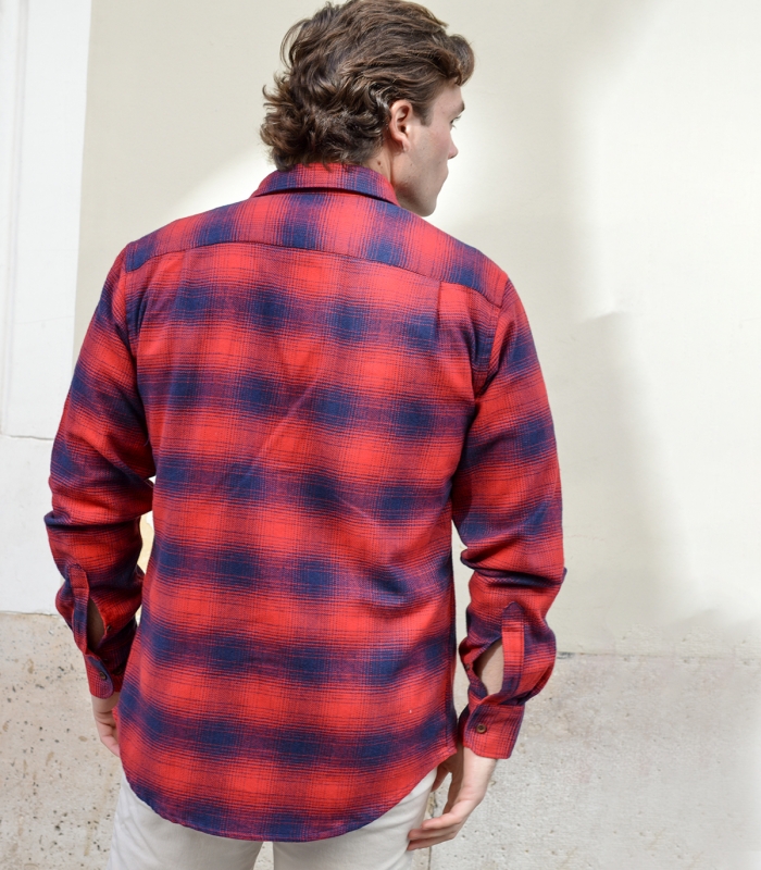 Sobrecamisa Franela Cuadros Rojos HOOK