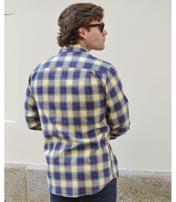 Camisa Cuadros Azul Y Amarillo HOOK