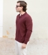HOOK Burgundy Cashmere Wool Polo Sweater