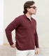 HOOK Burgundy Cashmere Wool Polo Sweater