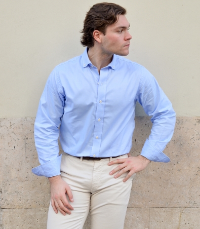 Camisa Oxford Azul Claro Non Iron